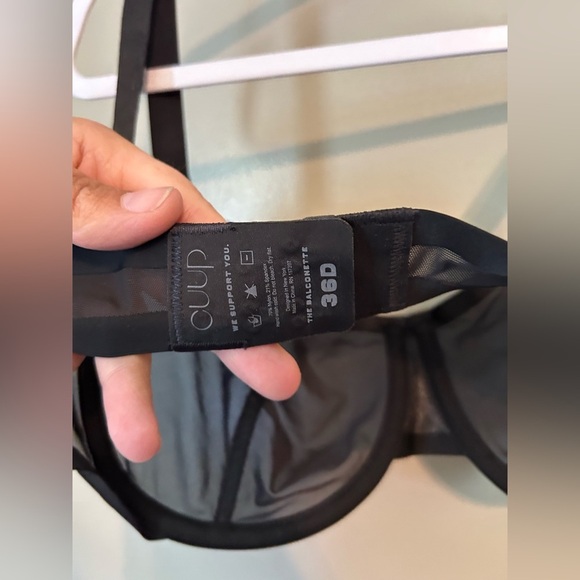 CUUP the Balconette sheer black bra size 36 D - Picture 5 of 5